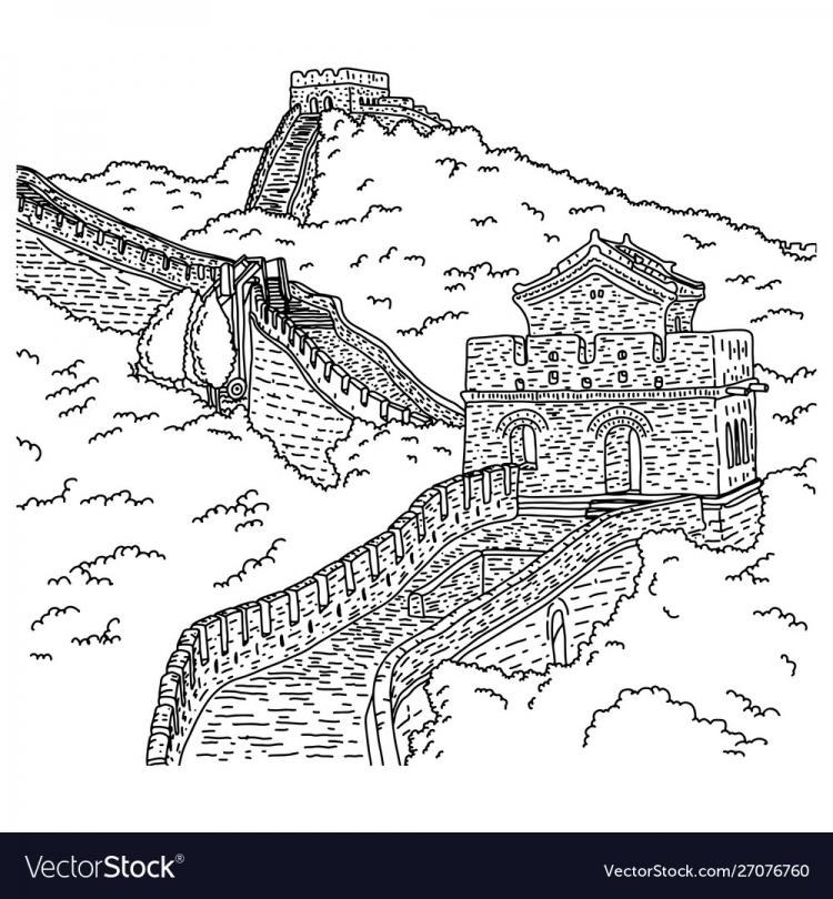 Великая китайская стена Графика
