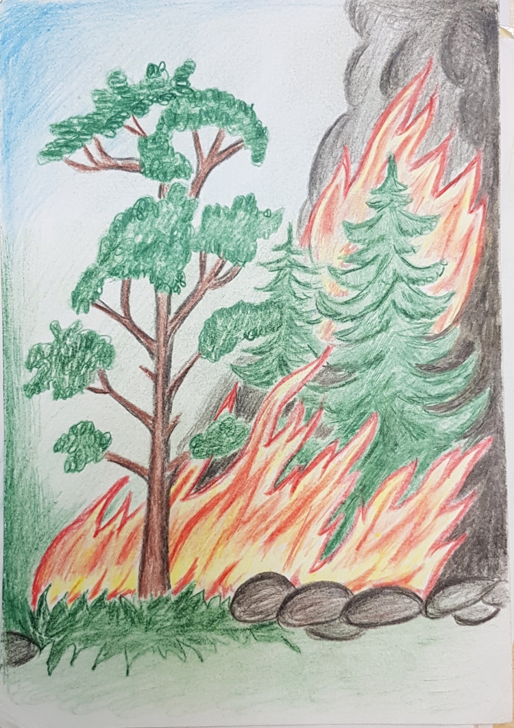 Рисунки на тему «Пожарная безопасность»: 100 идей в садик и школу