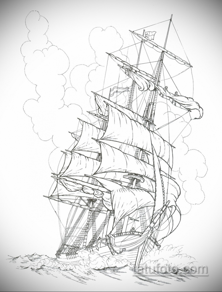 как рисовать корабль карандашом | Парусник рисунок, Рисовать, Рисунок корабля
