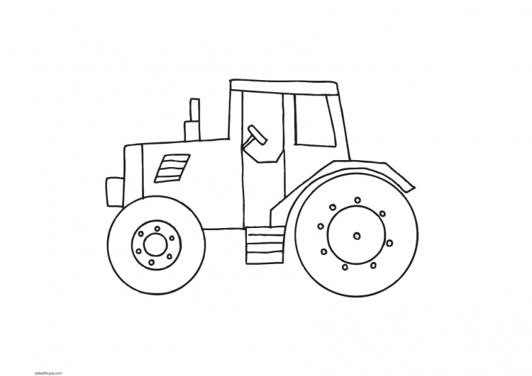 Рисунок трактора карандашом для детей