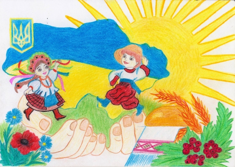 Украина рисунки детей
