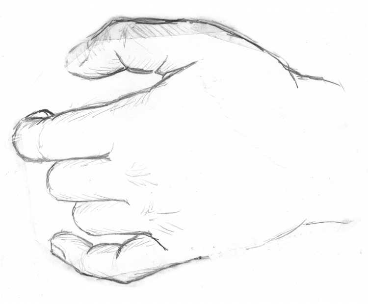 Рисунки рук для срисовки легкие
