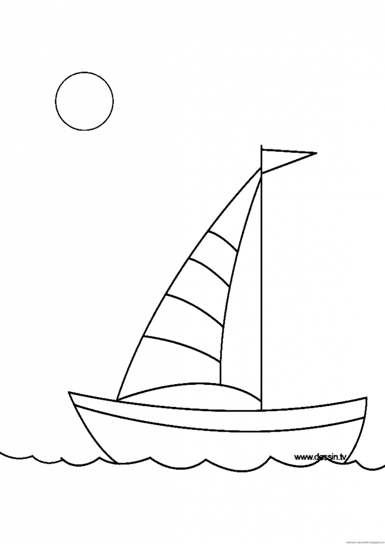 Кораблик карандашом для детей