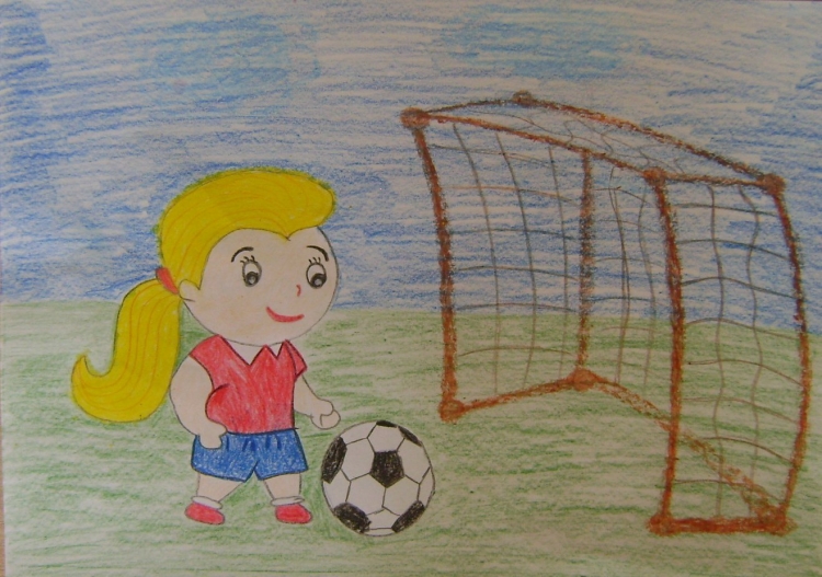 Рисунки на тему футбол для детей