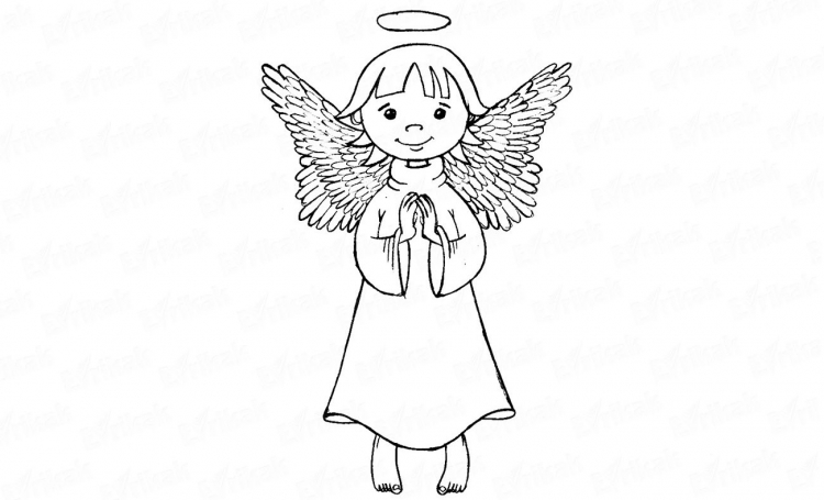Рисунки карандашом для начинающих ангелы