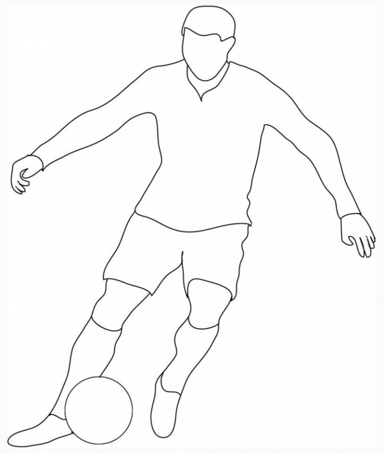 Рисунки футболистов карандашом для начинающих