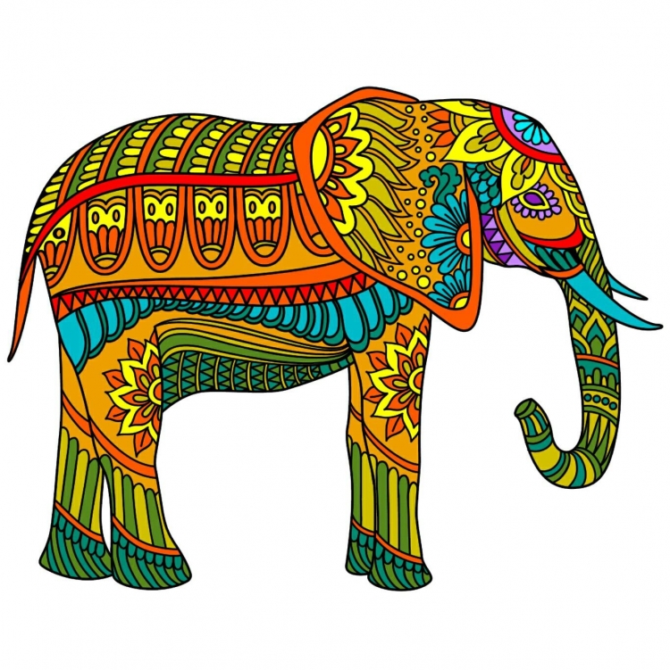 Индийский слон рисунок для детей