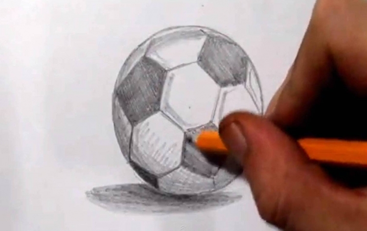 Футбол рисунки карандашом для начинающих