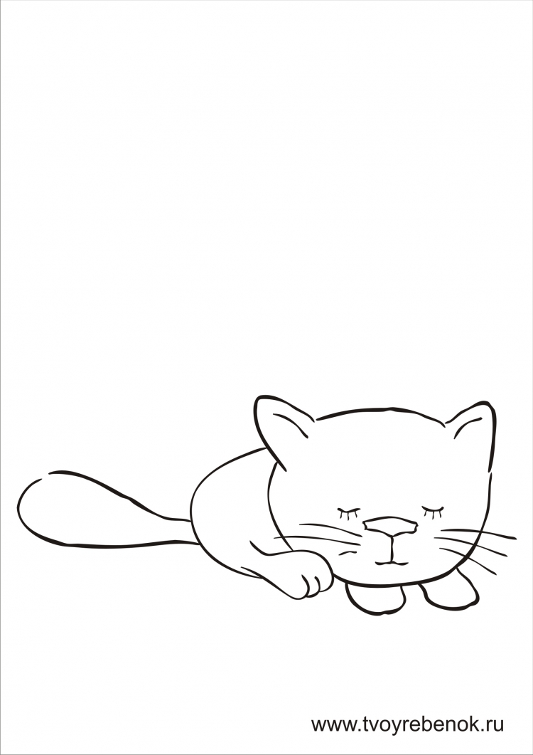 Кошка одной линией