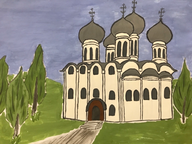 Софийский собор Вологда рисунки детей