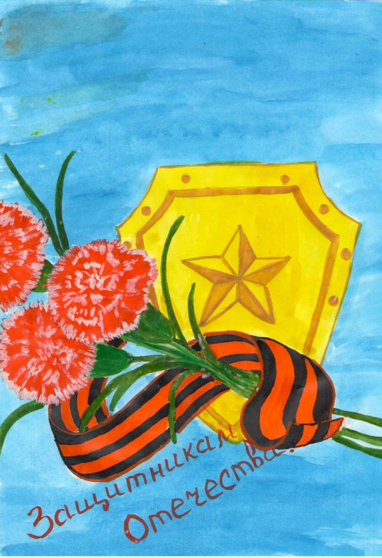 Красивые рисунки на 23 февраля для садика и школы