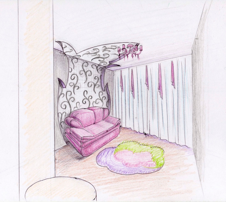Рисунок детской комнаты
