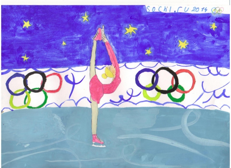 Детские рисунки на тему Олимпийские игры