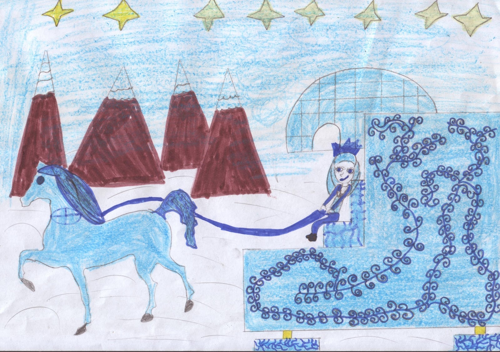 Нарисовать иллюстрацию к сказке снежная королева. Рисунок на тему Снежная Королева. Иллюстрация к снежной Королеве 5 класс. Снежная Королева детские рисунки.