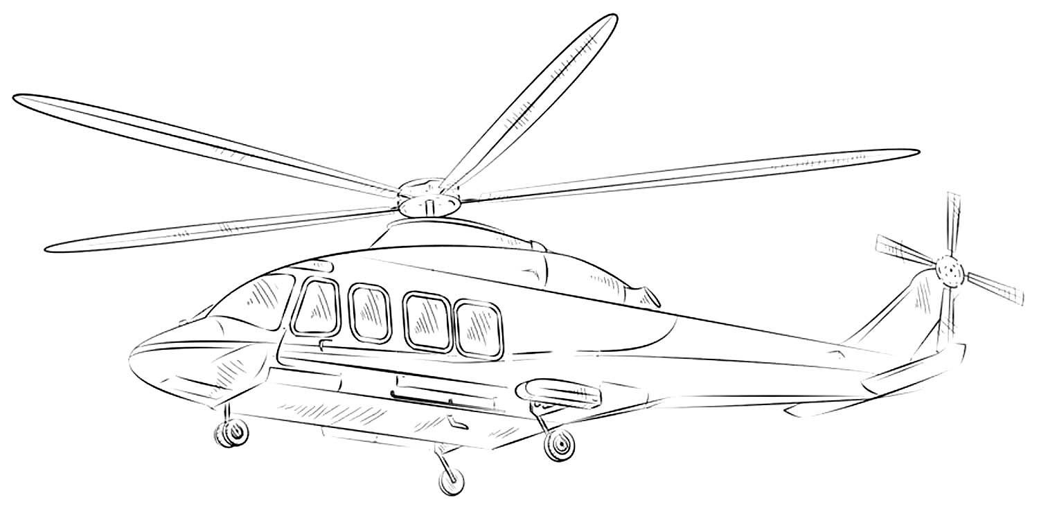 Раскраски Самолёты и вертолёты