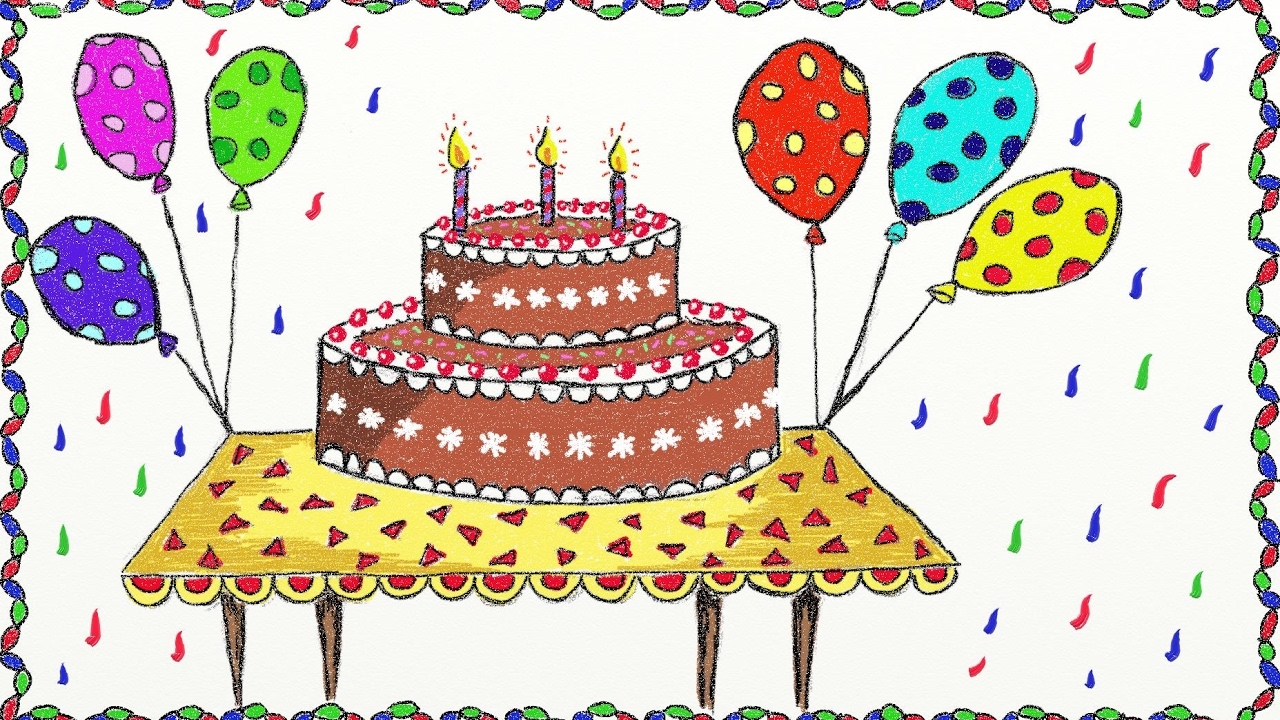 Рисунки для срисовки на день рождения (70 картинок)
