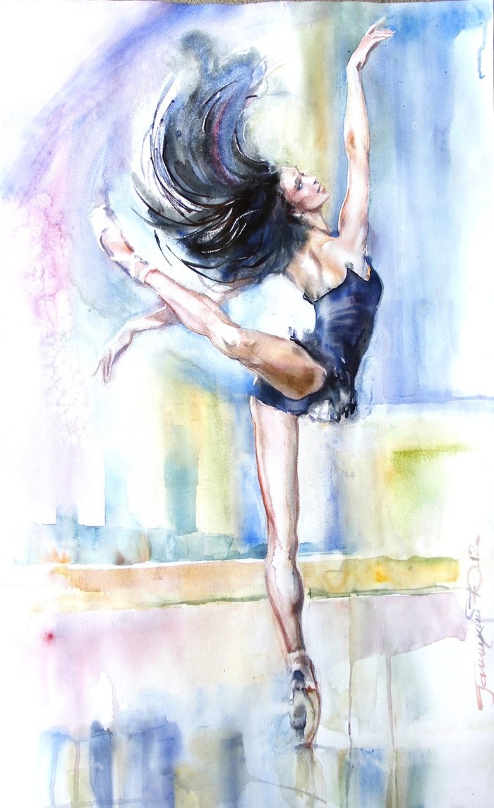 Рисунок на тему танцы