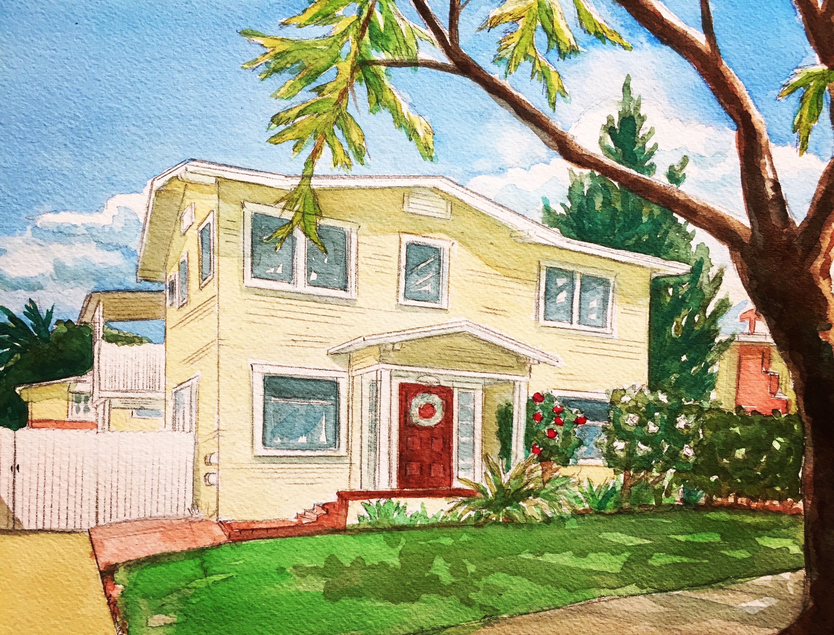Дом моей мечты рисунок 7 класс изо. Дом мечты рисунок. Рисунок мой дом. Американский дом иллюстрация. Рисунок на тему дом моей мечты.