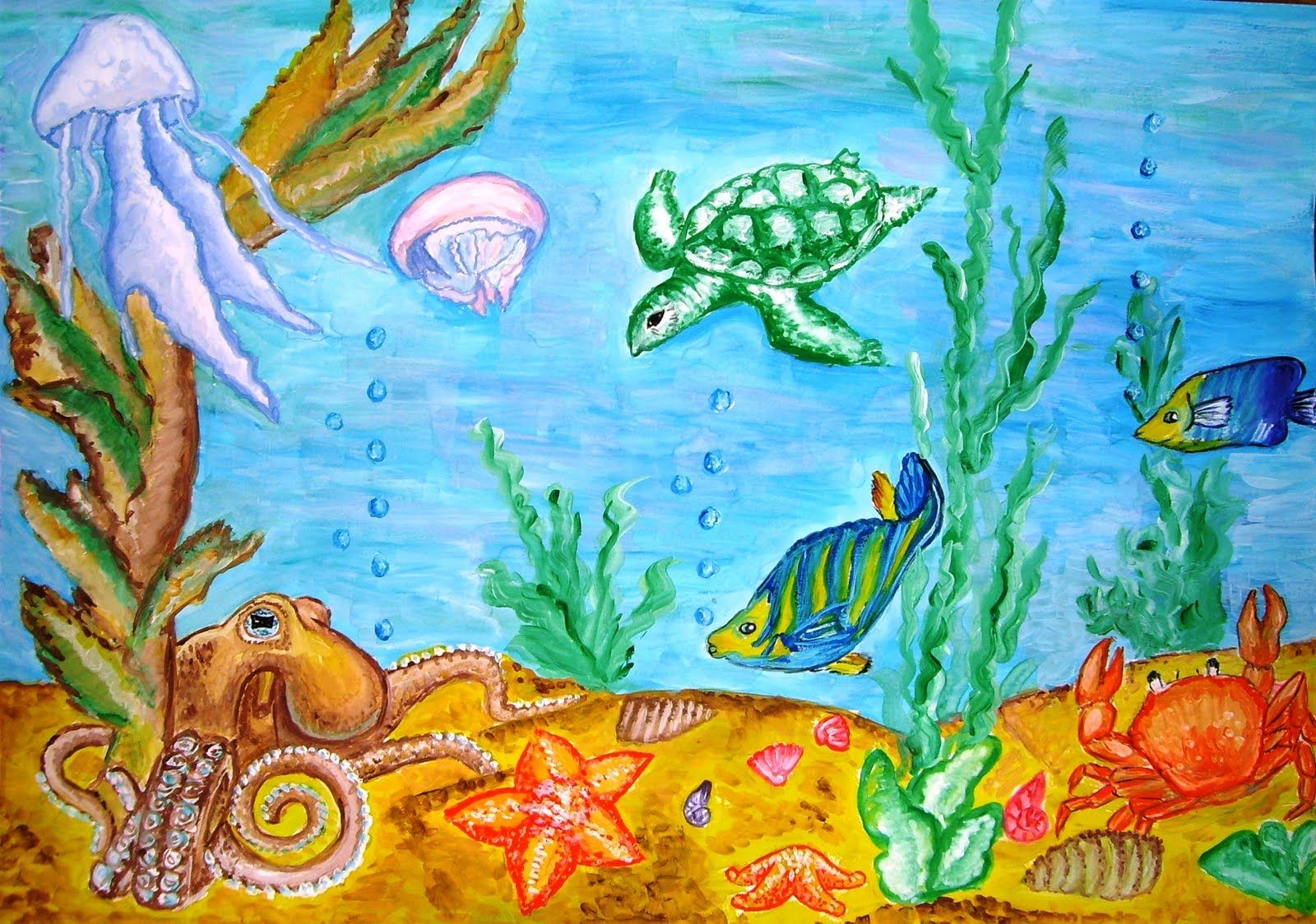 Как нарисовать море — 7 пошаговых морских пейзажей карандашами и красками