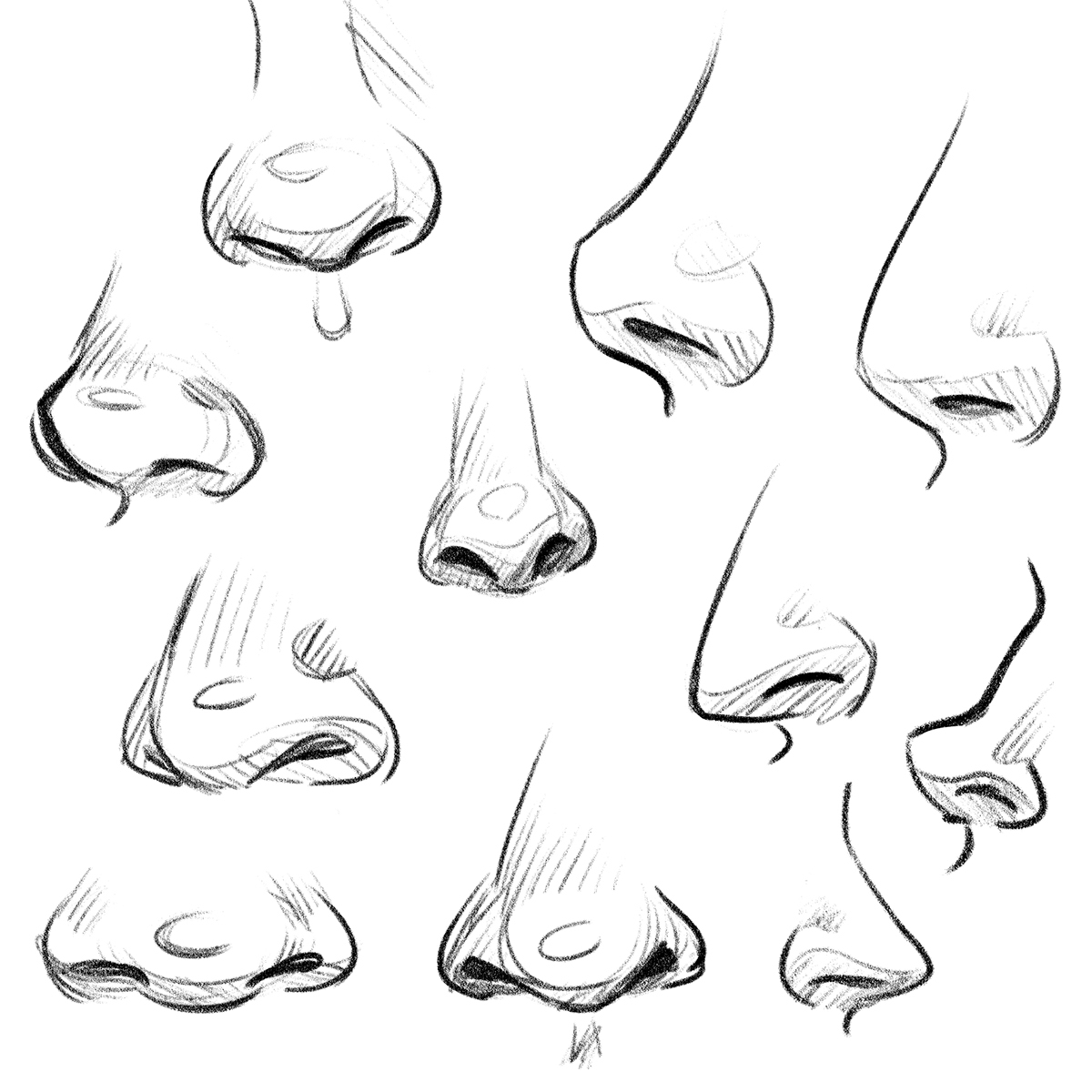 Как нарисовать нос человека: 24 подробные инструкции - Лайфхакер