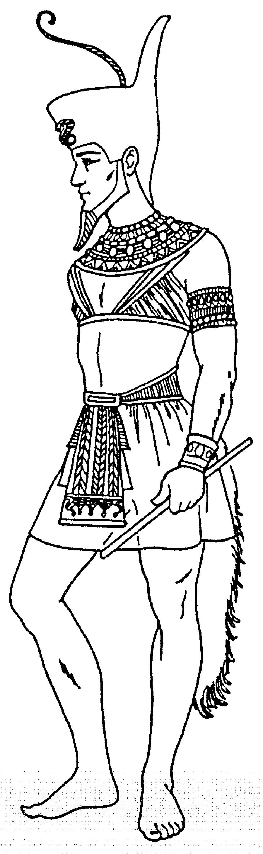 мужской костюм древнего египта