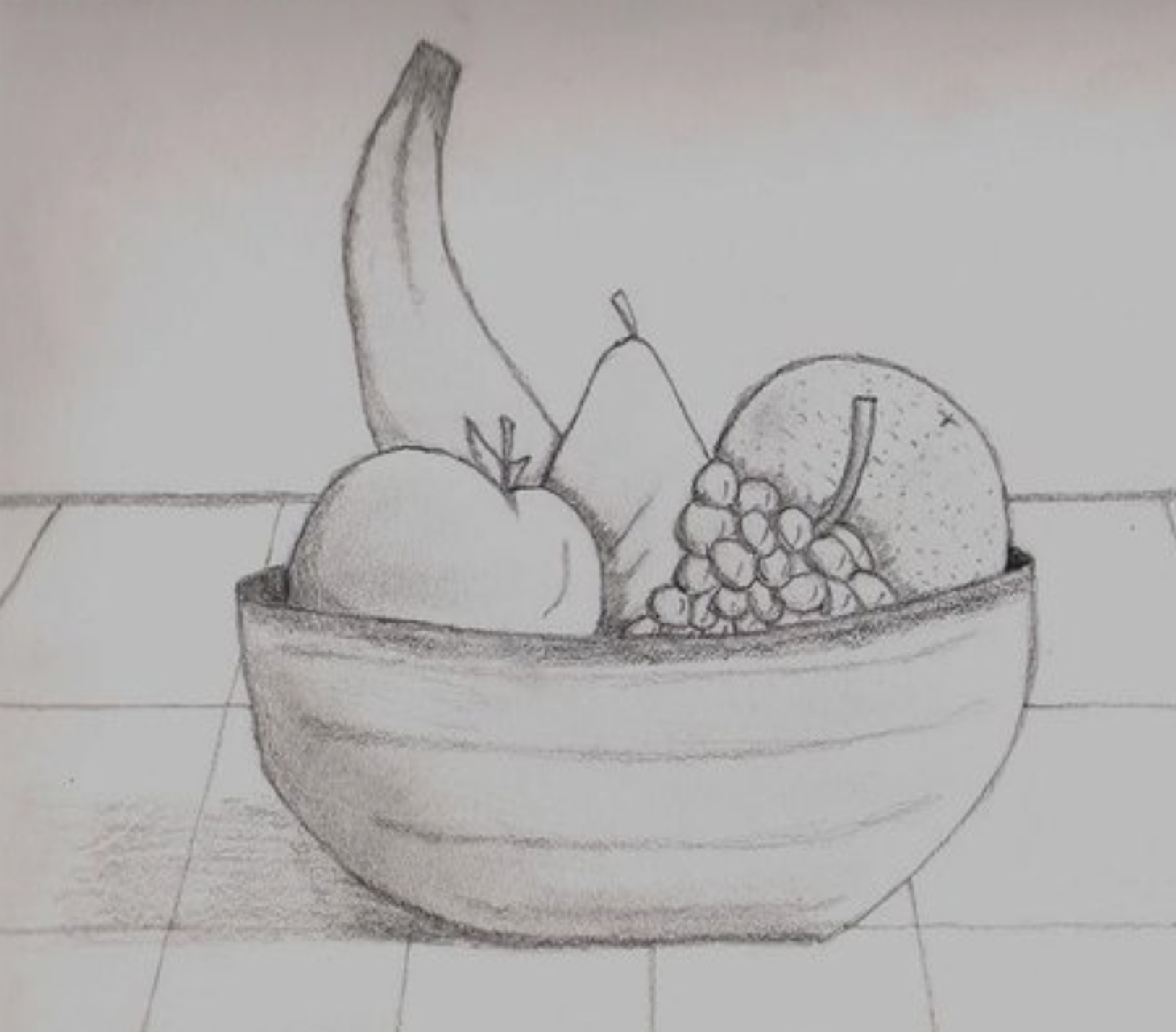 Уроки-схемы рисования карандашом - овощи, фрукты и ягоды