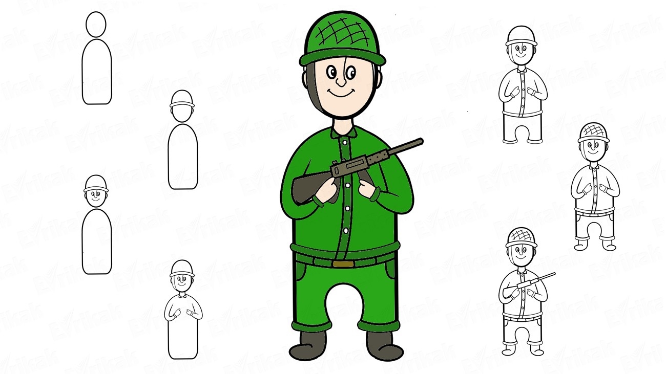 Военный рисунок карандашом легкий. Рисунок солдату. Рисунок военного солдата. Рисунок солдата карандашом для детей. Солдат рисунок для детей поэтапно.