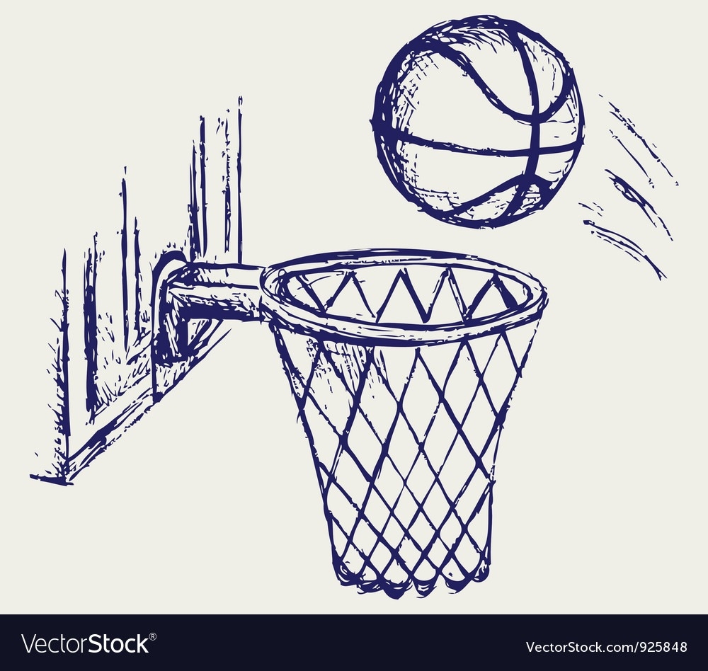 Баскетбольная корзина рисунок