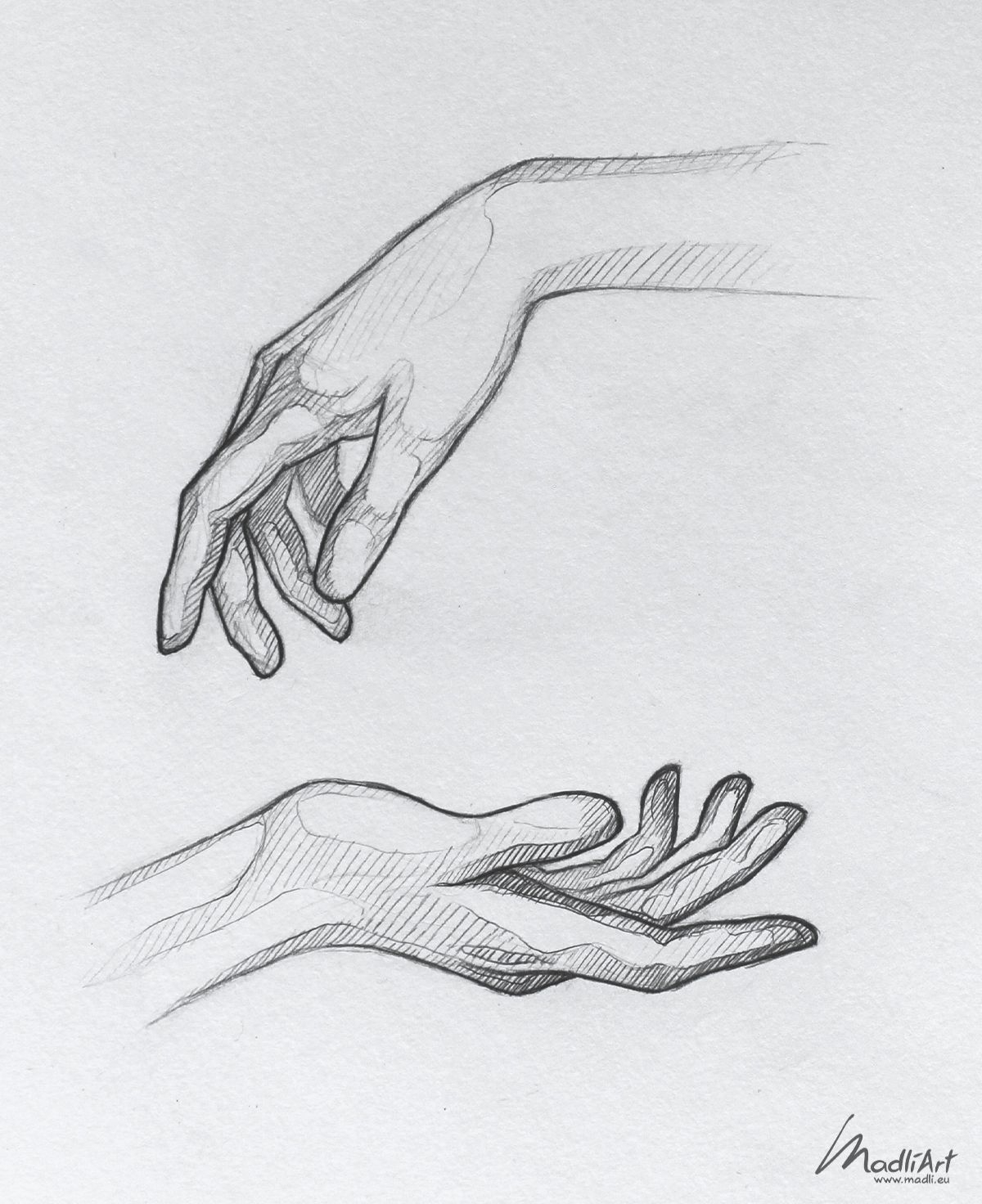 Полное руководство по рисованию державшийся рук в одном изображении