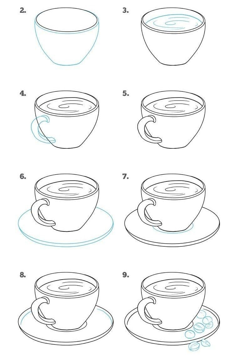 Как научиться рисовать на кофе