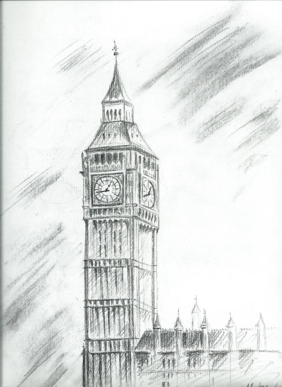 Рисунок лондона карандашом легко - 56 фото