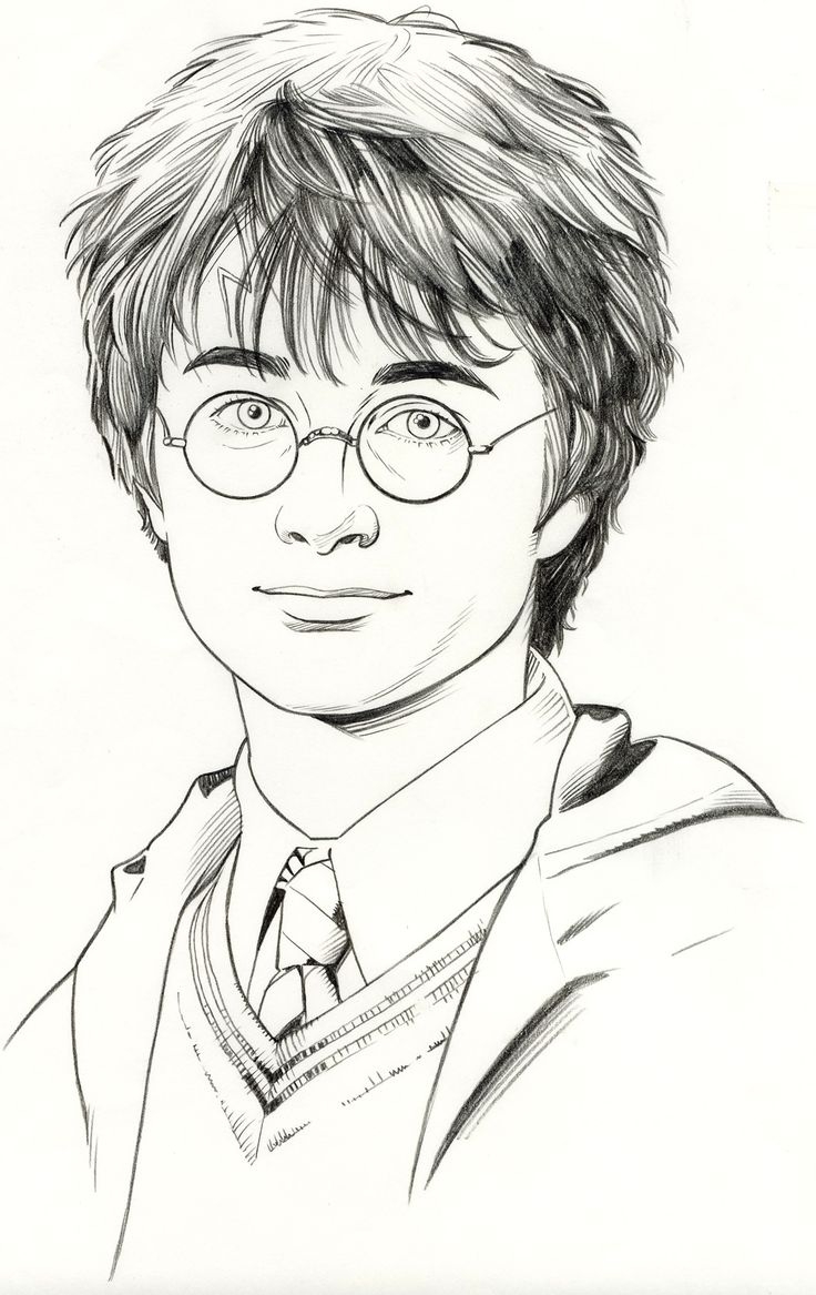 Гарри Поттер рисунки карандашом поэтапно