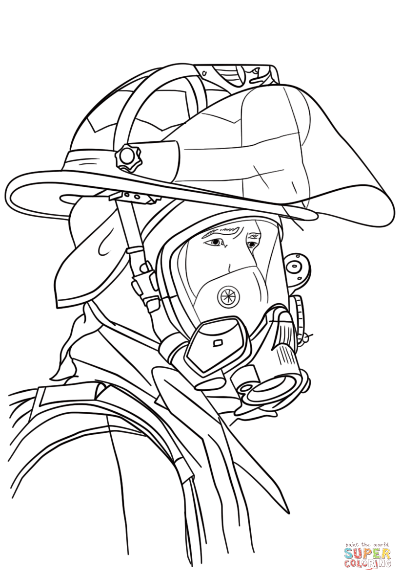 Как нарисовать пожарника карандашом поэтапно