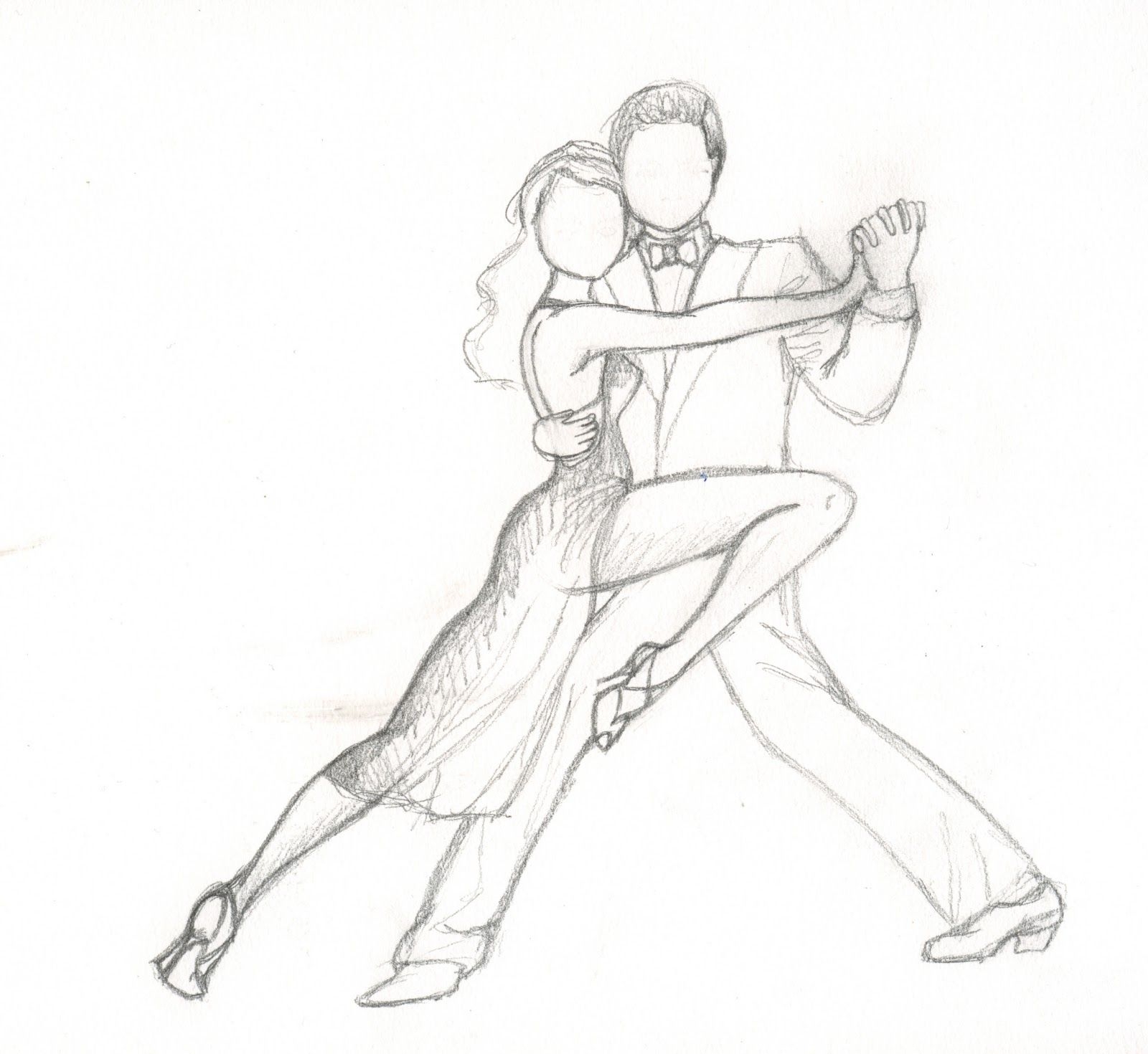 рисунок танцующая пара карандашом