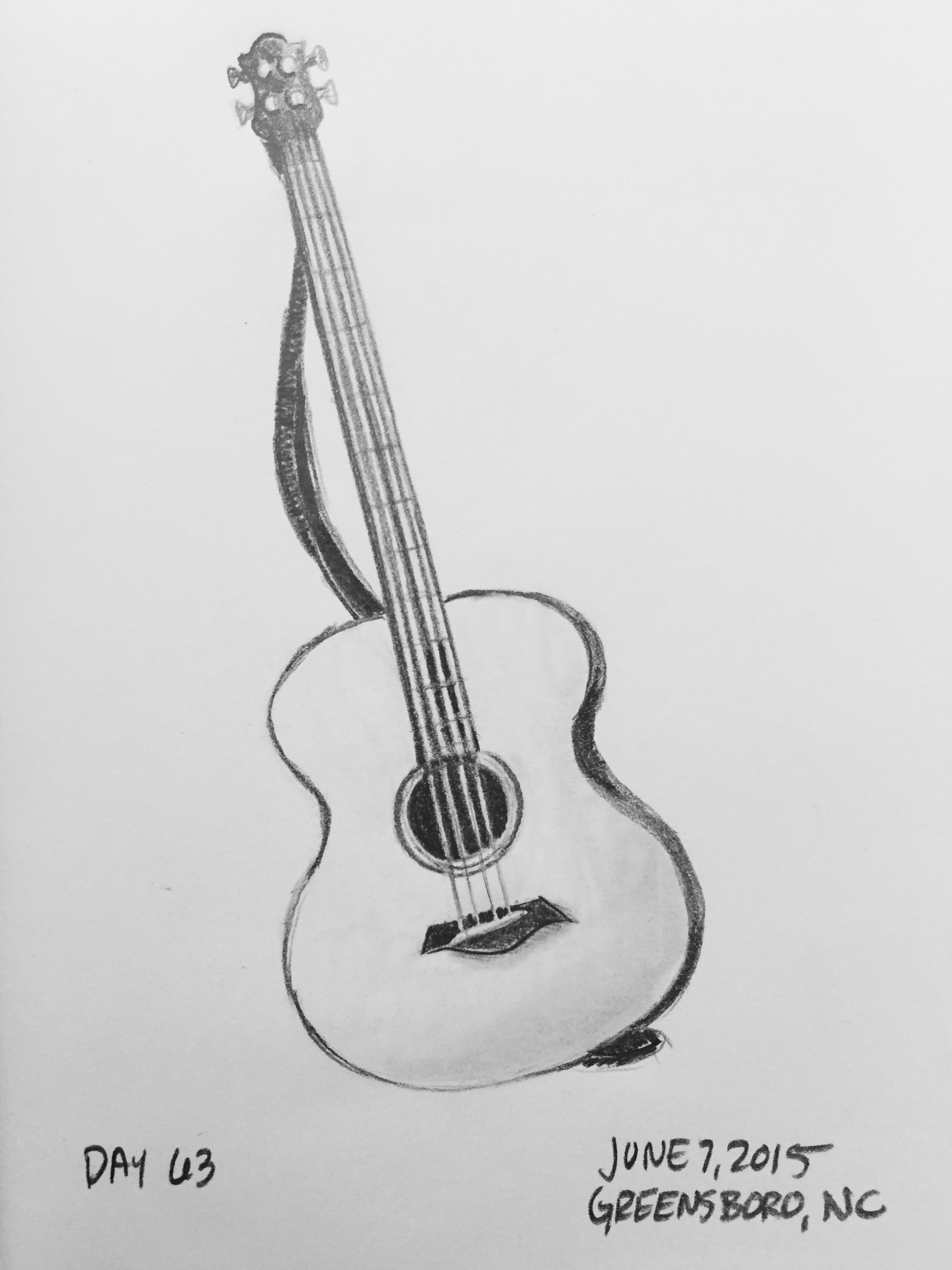 Как нарисовать гитару ✏
