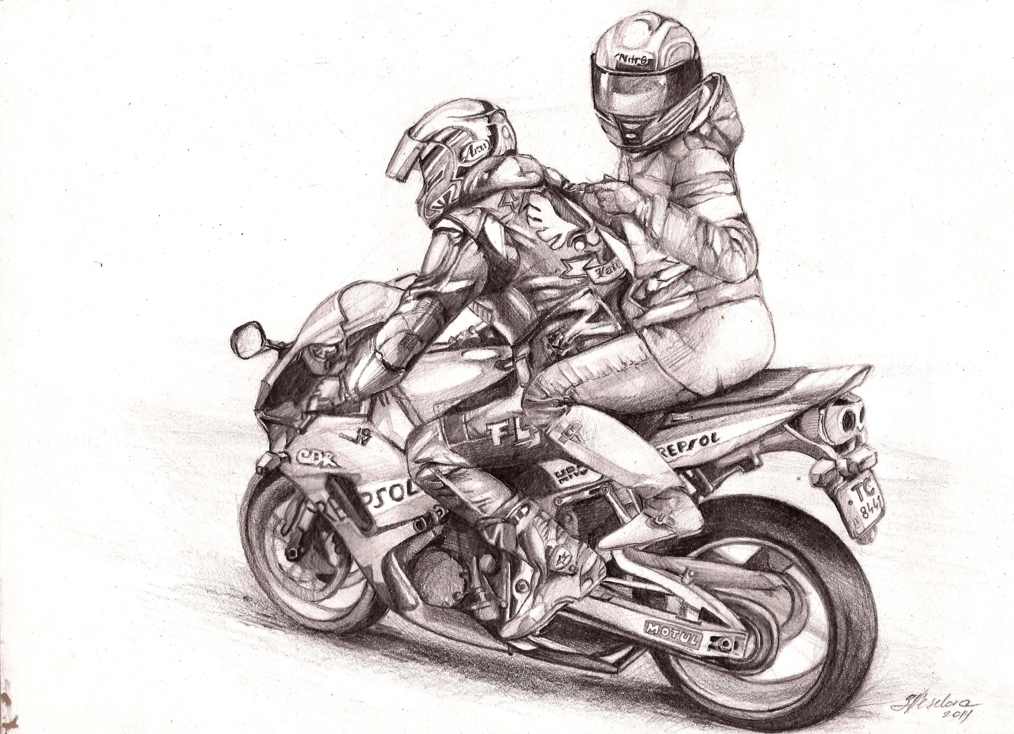 Рисование руки всадника мотоцикла рисовать