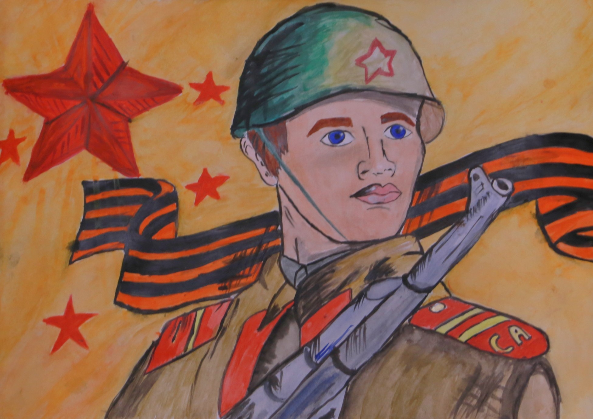 Рисунок красками на 23 февраля в школу. Рисунок на патриотическую тему. Рисунок на военно патриотическую тему. Рисунок на тему герои Отечества. Образ защитника Отечества.
