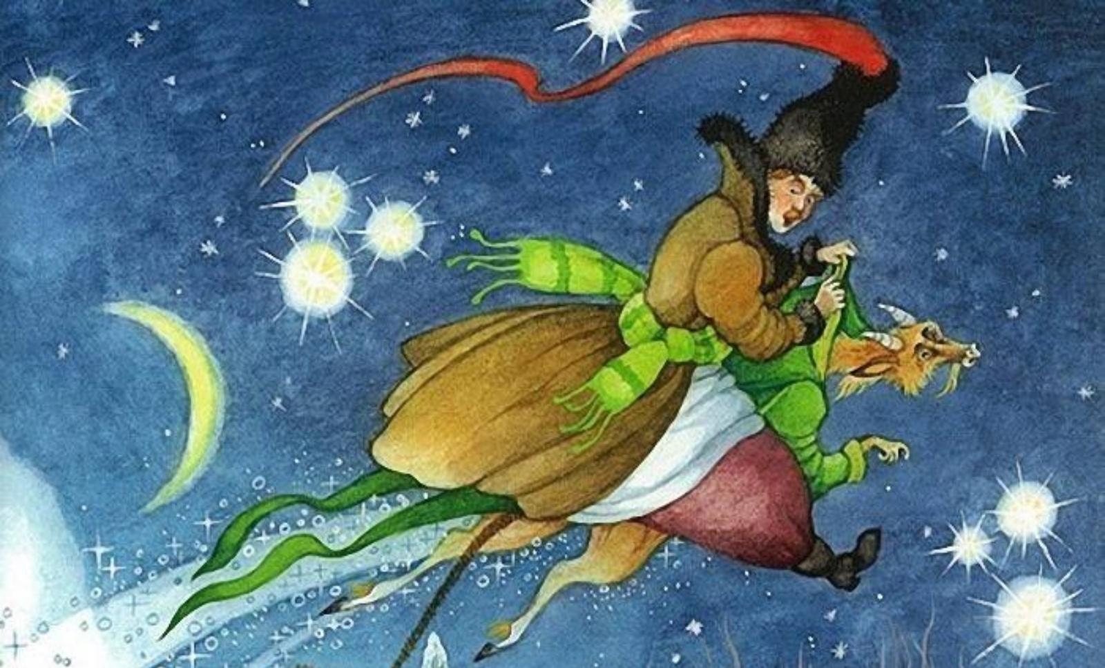 Ночь перед рождеством 2. Ионайтис иллюстрации к ночь перед Рождеством. Гоголь ночь перед Рождеством иллюстрации.