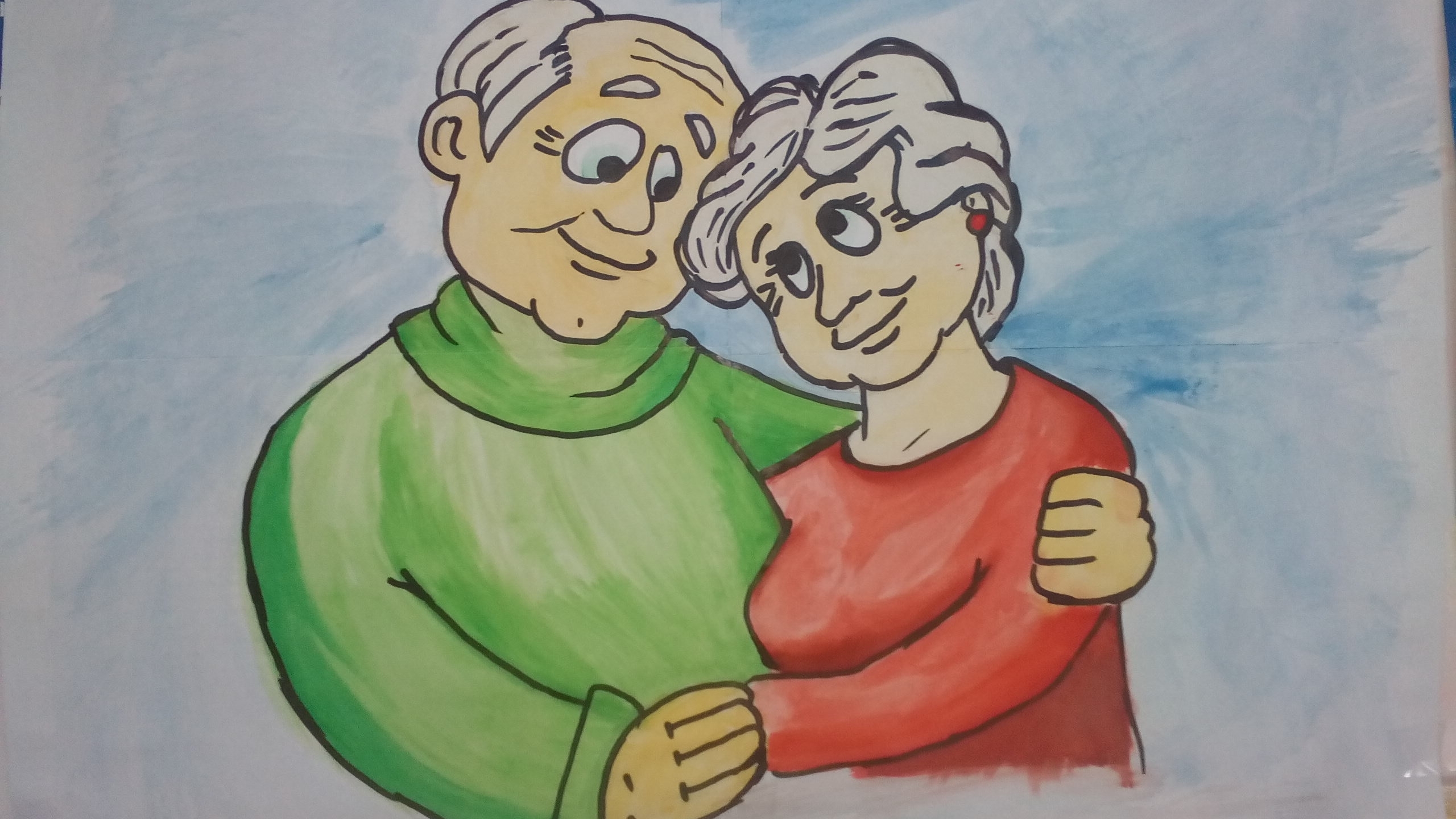Раскраски для пожилых людей