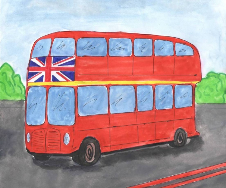 Детский рисунок автобус в карандаше