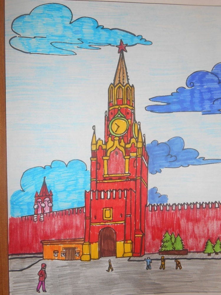 Рисунки для срисовки Москва (15 фото)