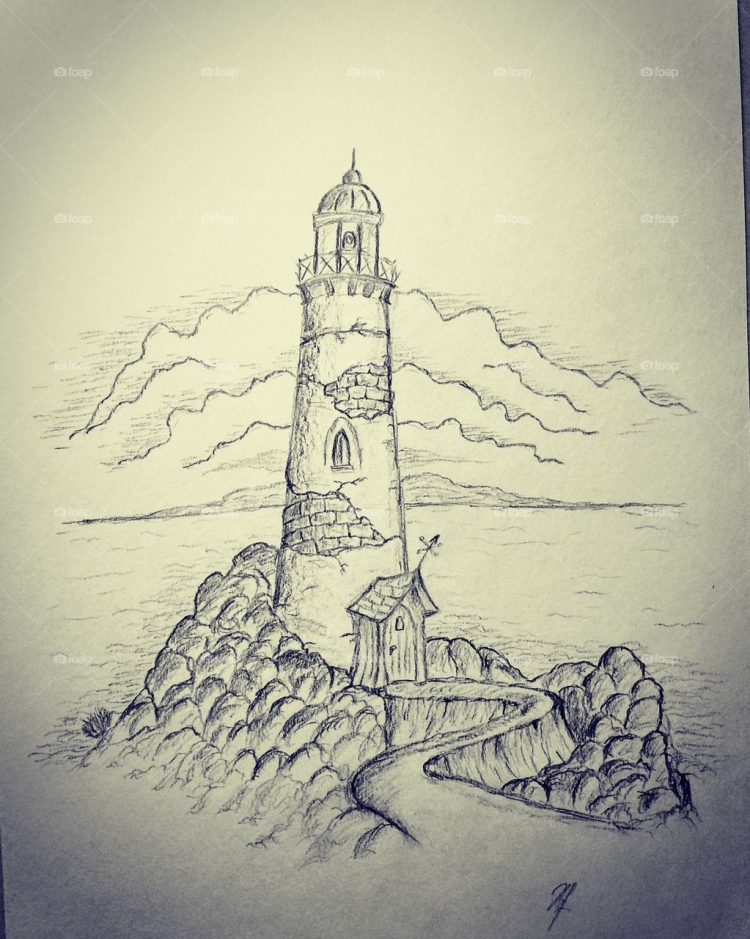 Смотритель маяка рисунок