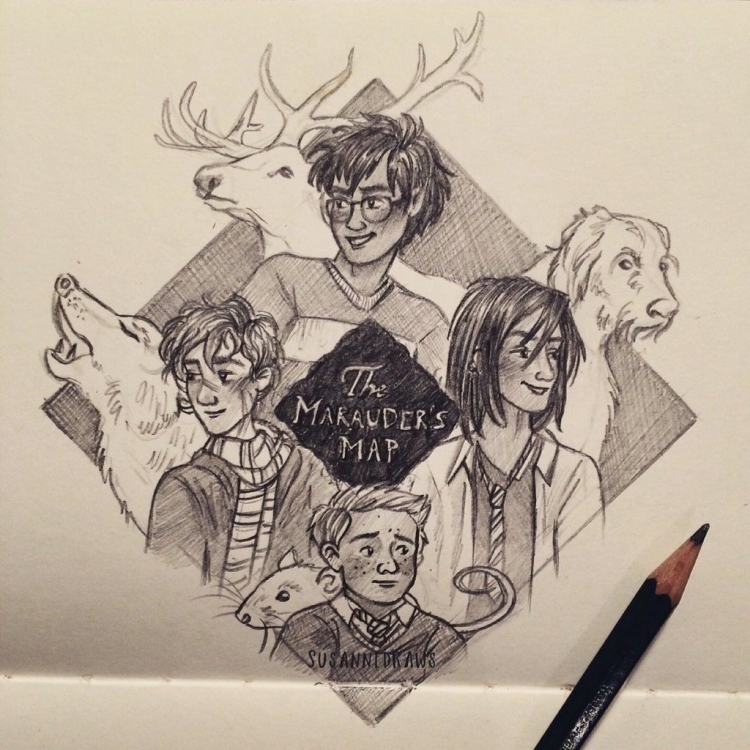 Рисунки на тему Гарри Поттер