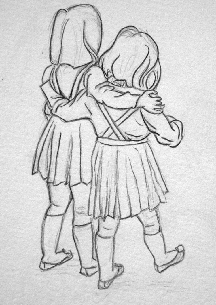 Рисунок на тему Дружба карандашом