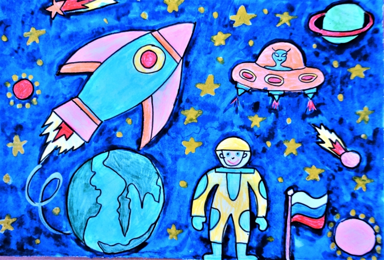 Рисунок на тему космос