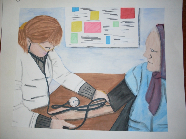 Рисунок на тему профессия врач