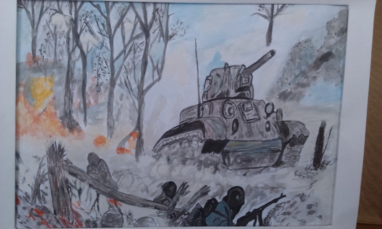 Рисунки на тему битва за Москву