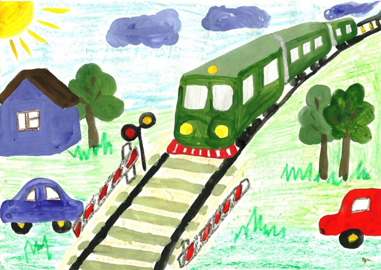 Рисунок на тему железная дорога