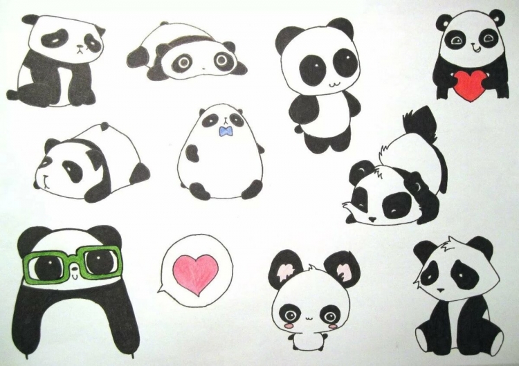 Panda💗  Рисунок панды, Рисунки панды, Панда
