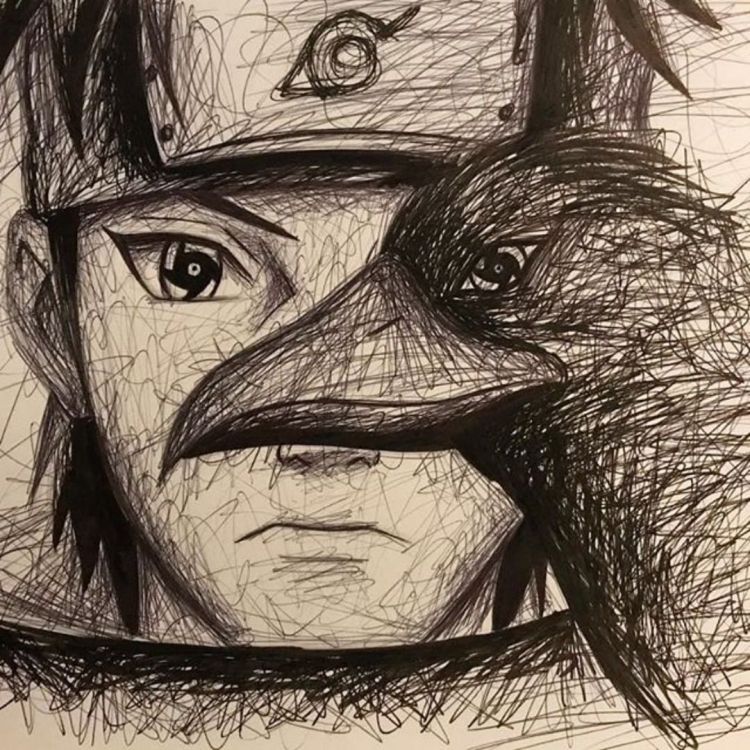 Шисуи Учиха рисунок